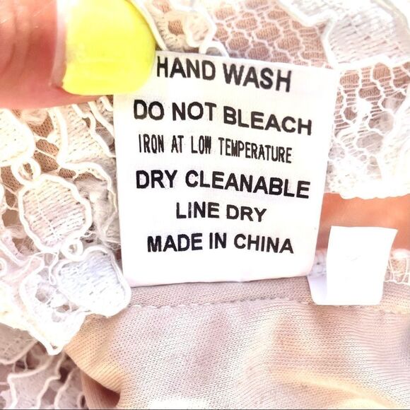 Selfie Leslie Crochet Lace Overlay Mini Dress - Picture 8 of 8